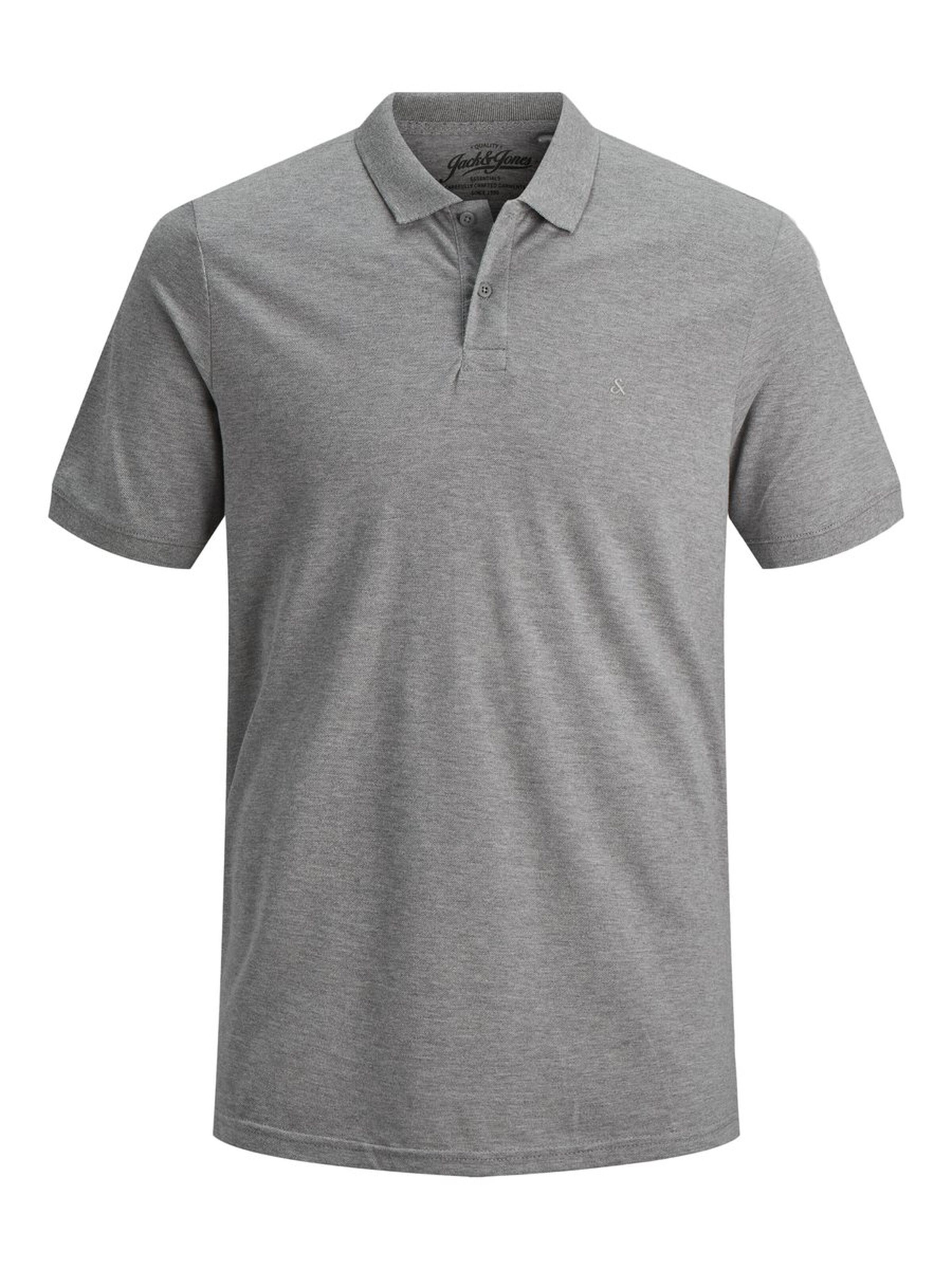 Jack Jones Erkek T-Shirt 12136516 Light Grey Melange