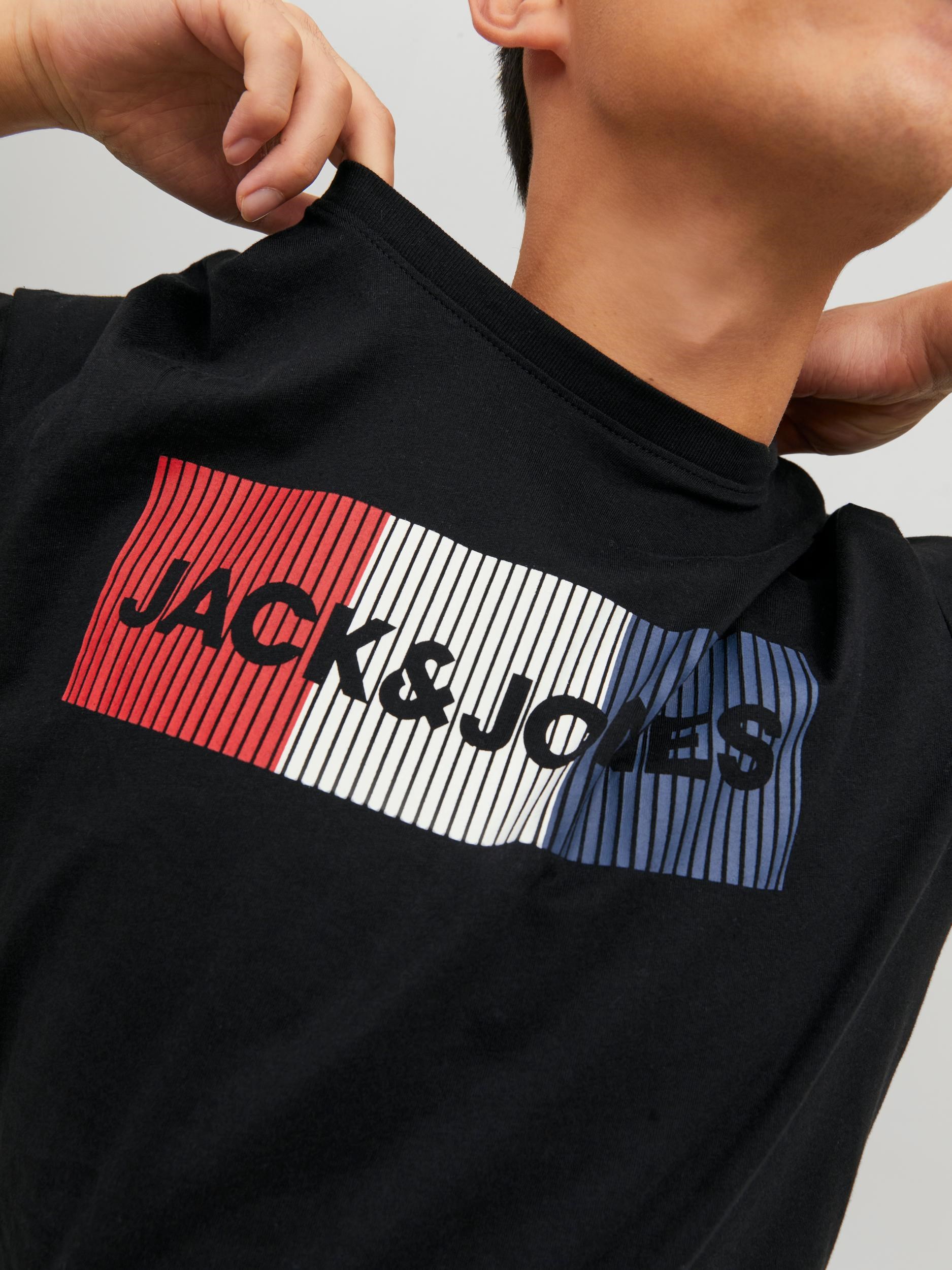 Jack Jones Erkek T-Shirt 12151955 Black