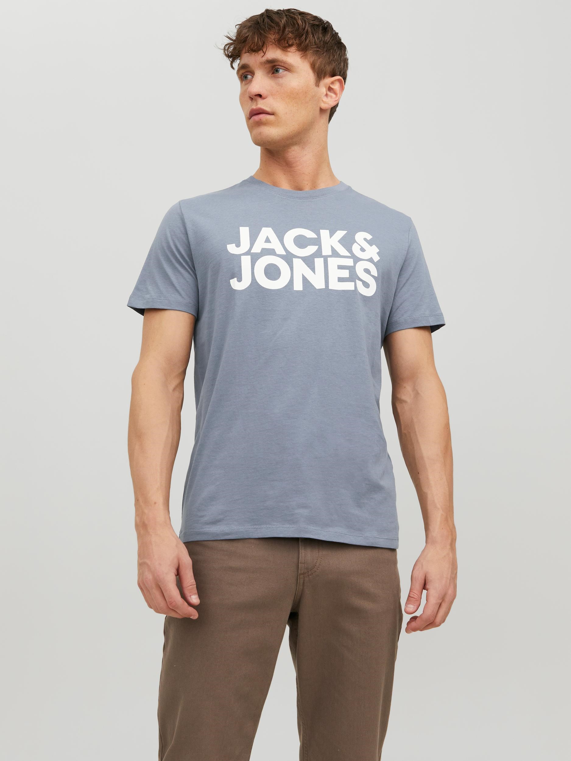 Jack Jones Erkek T-Shirt 12151955 Flint Stone