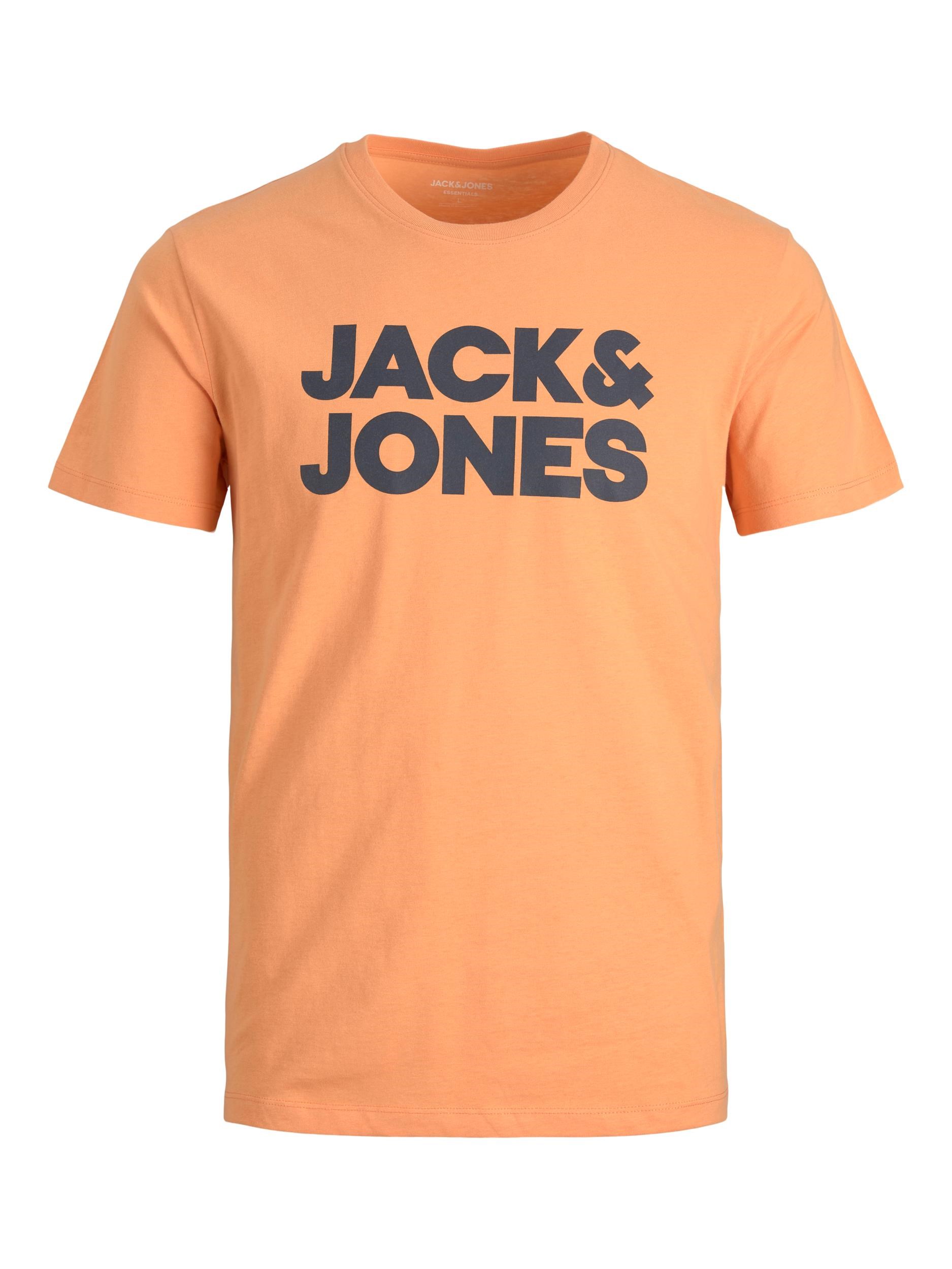 Jack Jones Erkek T-Shirt 12151955 Pumpkin
