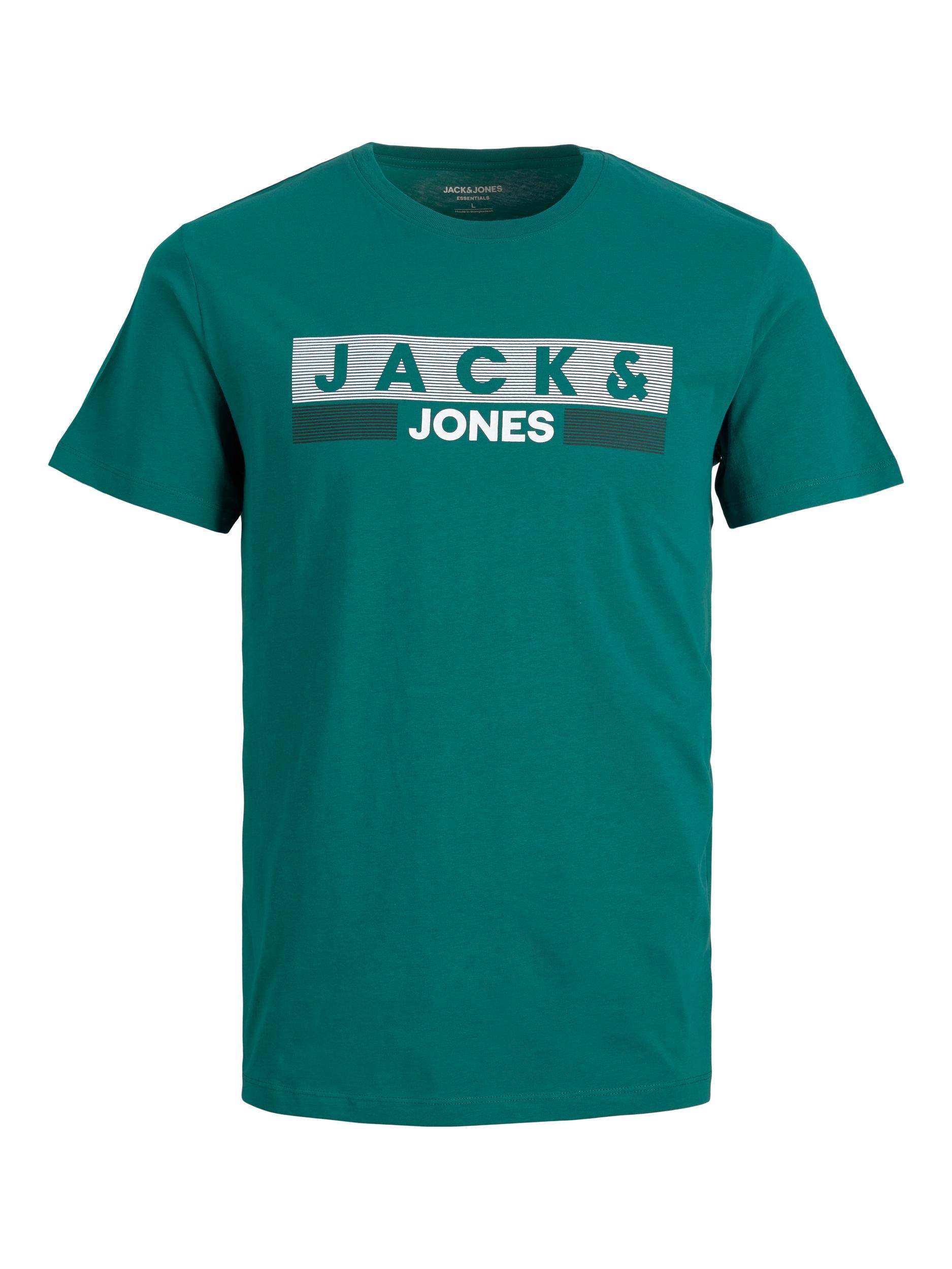 Jack Jones Erkek T-Shirt 12151955 Storm