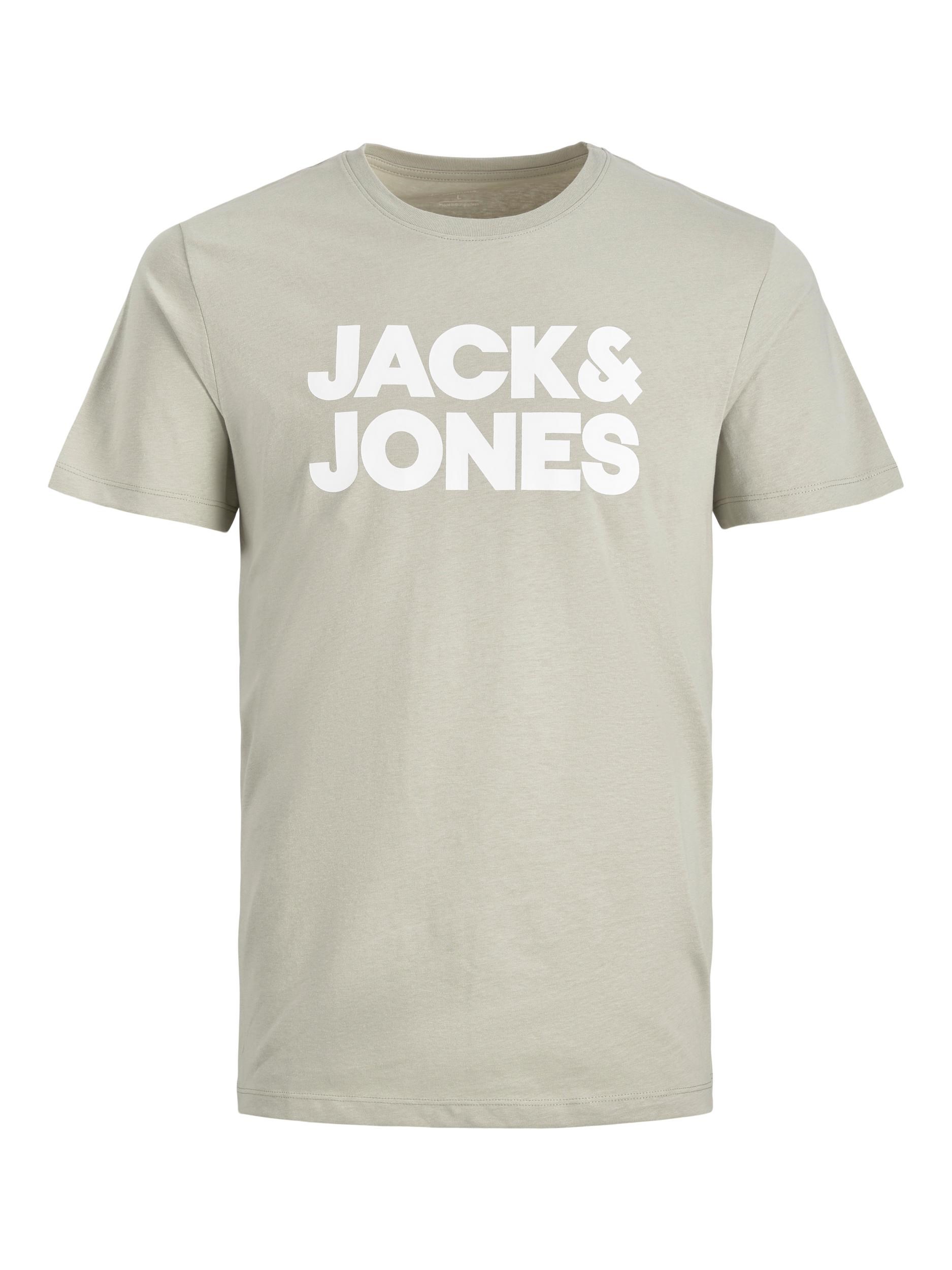 Jack Jones Erkek T-Shirt 12151955 Wrought Iron