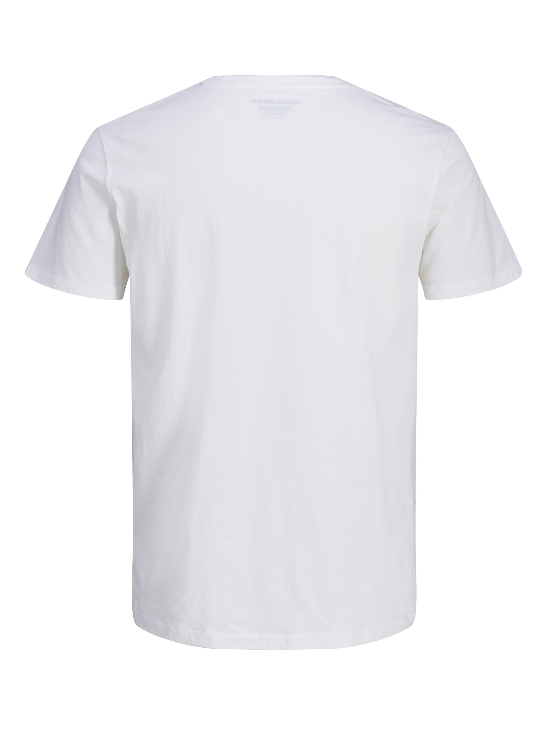 Jack Jones Erkek T-Shirt 12153595 Cloud Dancer