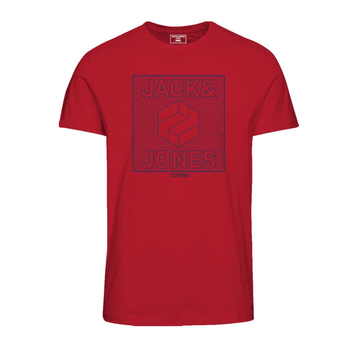 Jack Jones Erkek T-Shirt 12167303 Chinese Red