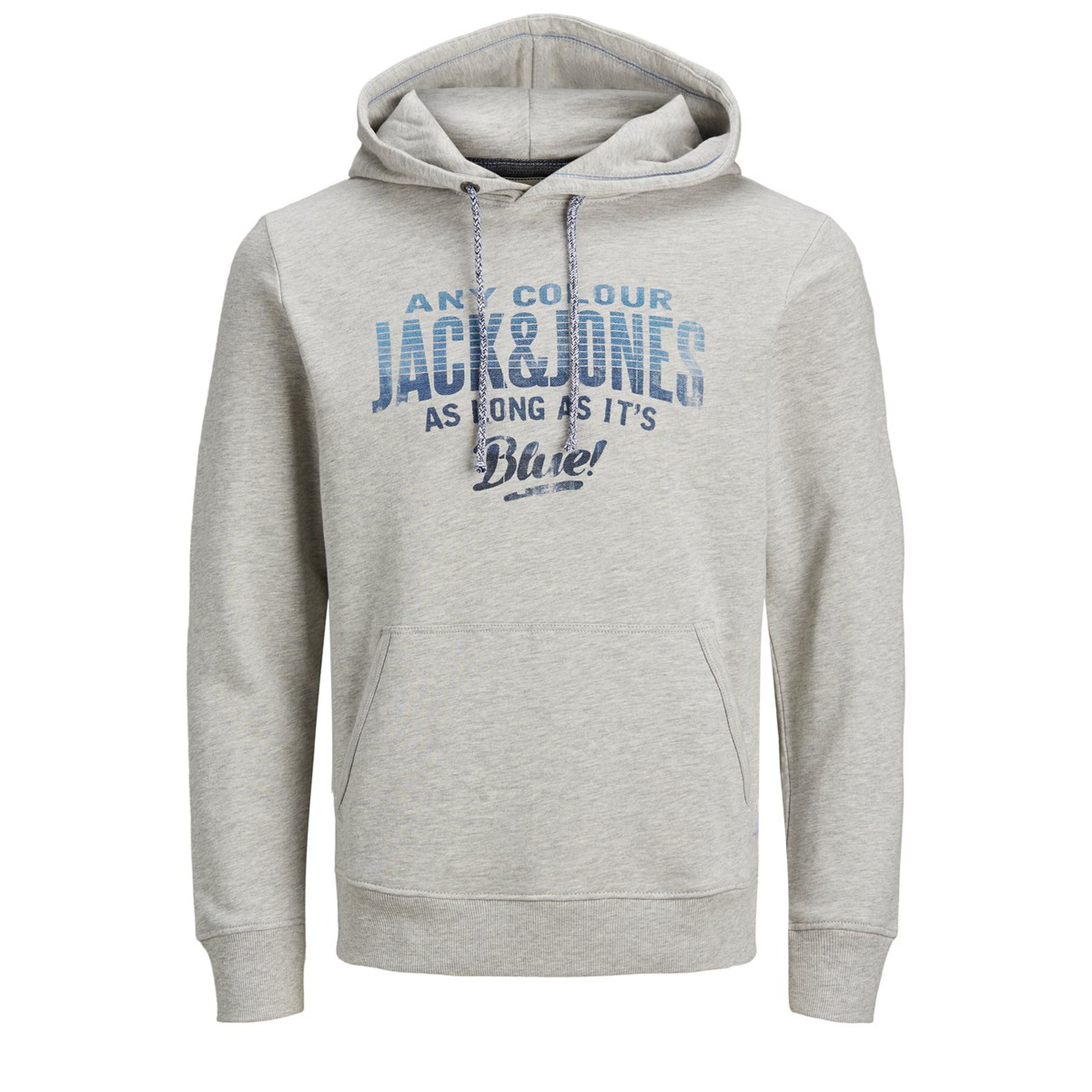 Jack Jones Erkek S-Shirt 12178449 Cool Grey