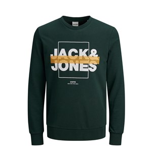 Jack Jones Erkek S-Shirt 12180200 Darkest Spruce