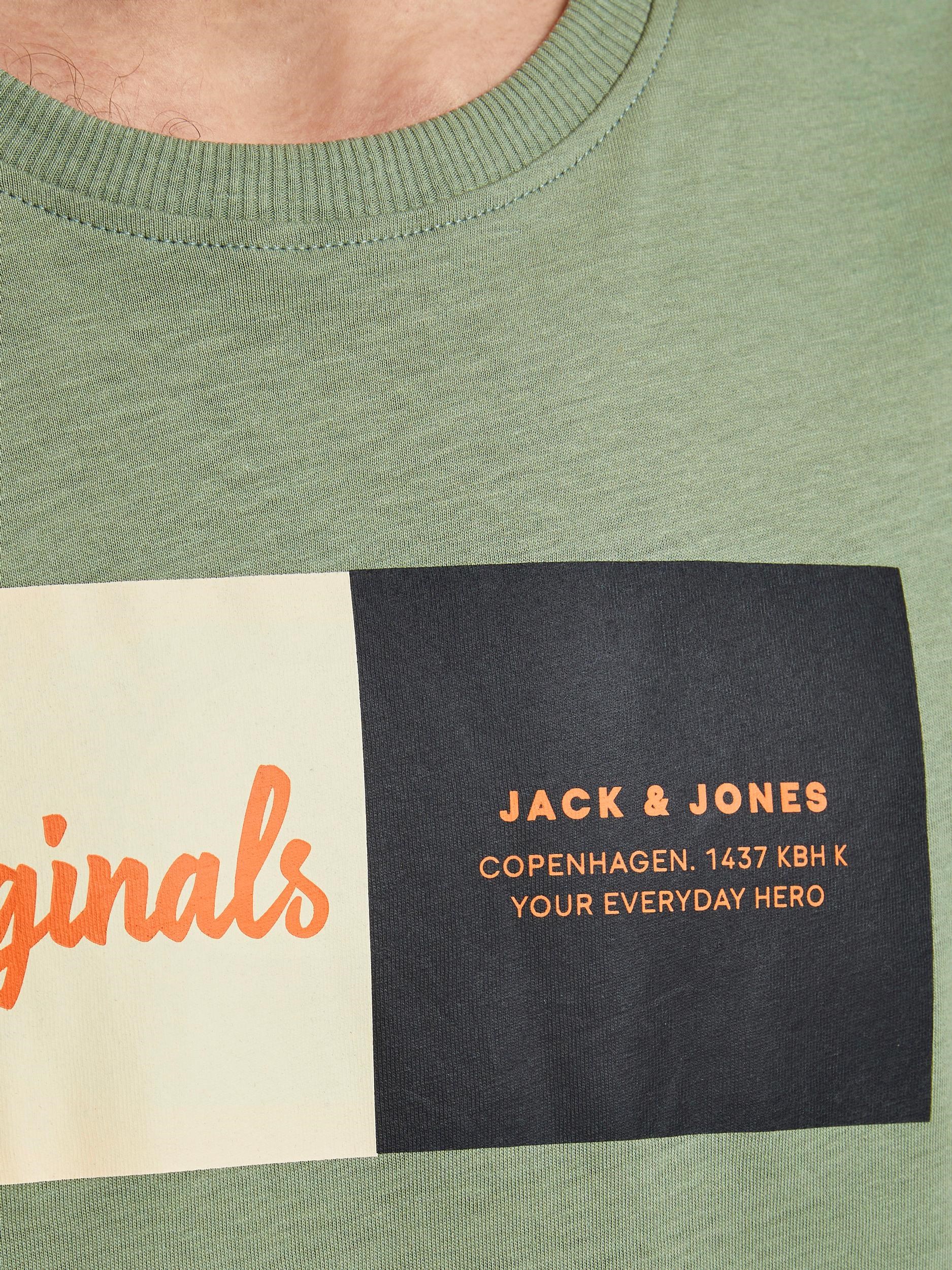 Jack Jones Erkek T-Shirt 12185595 Sea Spray
