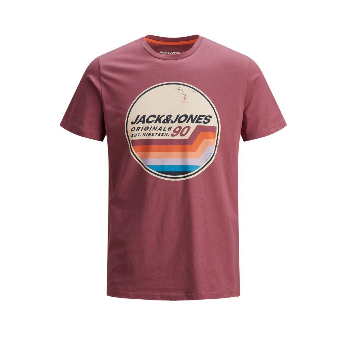 Jack Jones Erkek T-Shirt 12186212 Hawthorn Rose