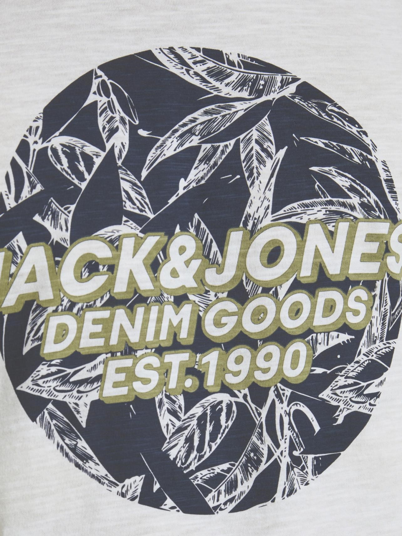 Jack Jones Erkek T-Shirt 12186282 White