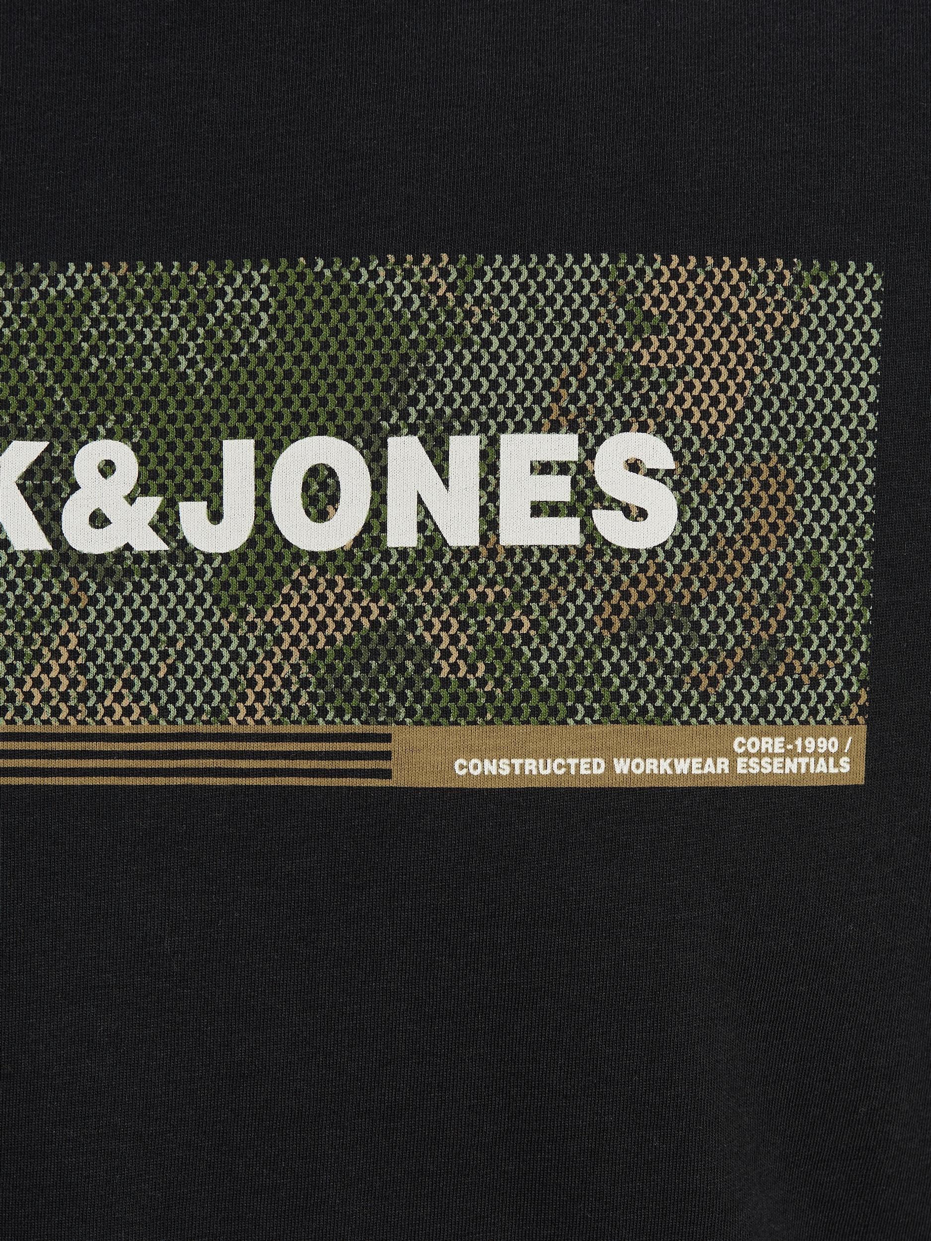 Jack Jones Erkek T-Shirt 12188029 Black