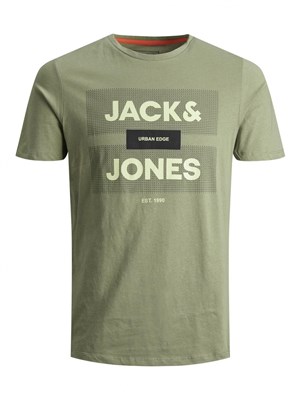 Jack Jones Erkek T-Shirt 12188039 Deep Lichen Green
