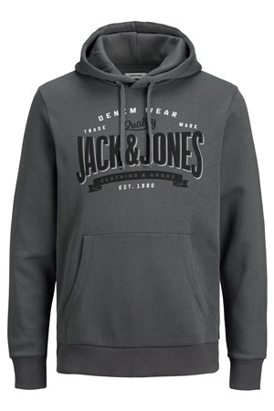 Jack Jones Erkek S-Shirt 12189736 Asphalt