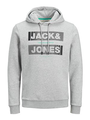 Jack Jones Erkek S-Shirt 12191028 Light Grey Melange