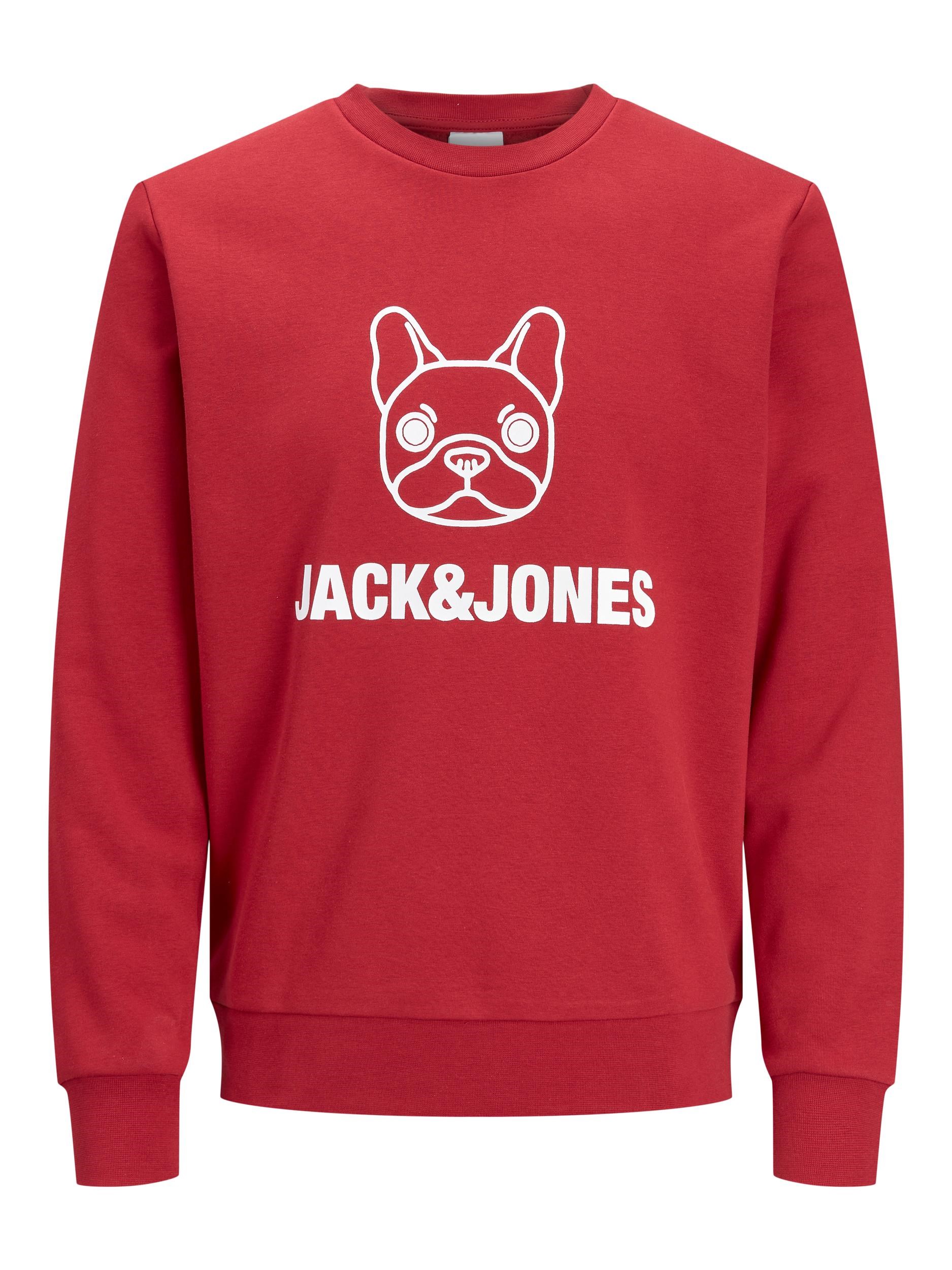 Jack Jones Erkek S-Shirt 12201838 Rio Red