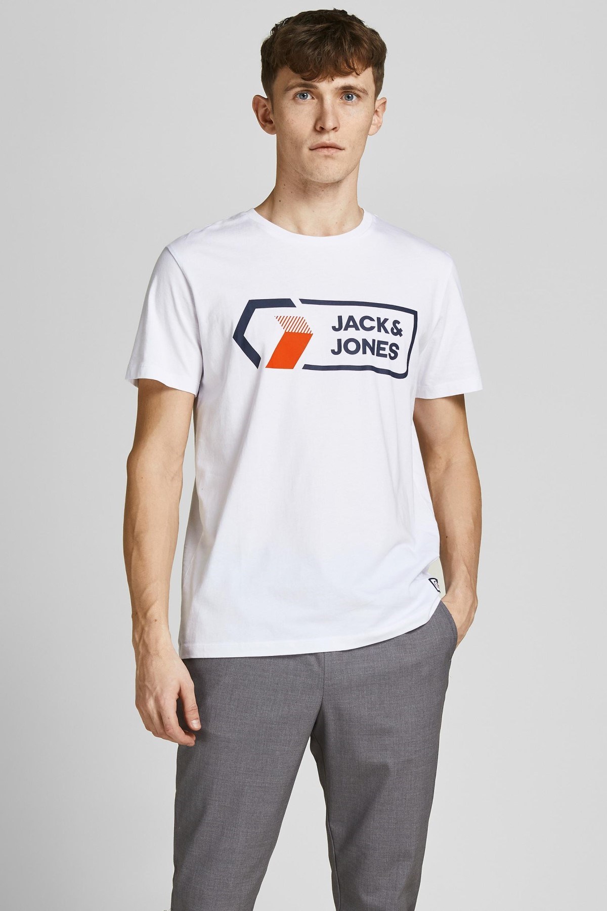 Jack Jones Erkek T-Shirt 12204902 White