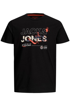 Jack Jones Erkek T-Shirt 12205244 Black