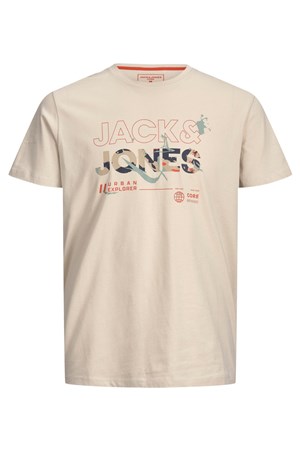 Jack Jones Erkek T-Shirt 12205244 Moonbeam