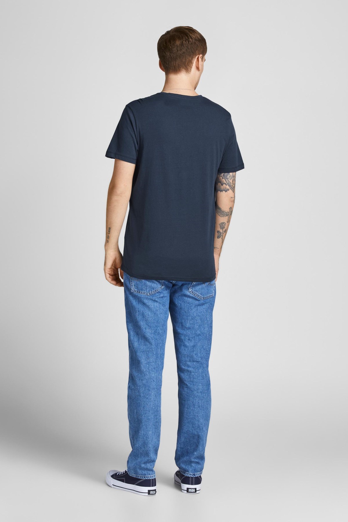 Jack Jones Erkek T-Shirt 12205503 Navy Blazer