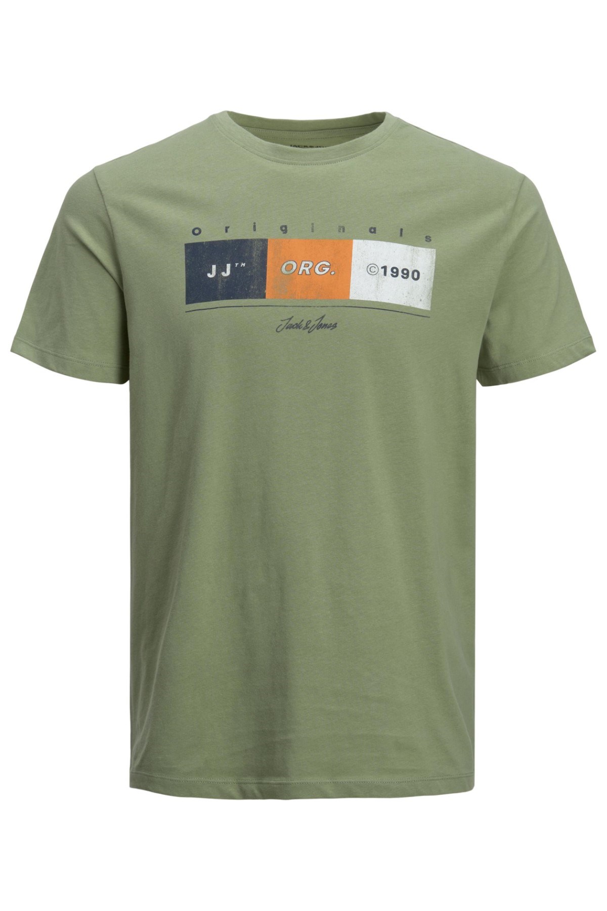 Jack Jones Erkek T-Shirt 12205503 Oil Green