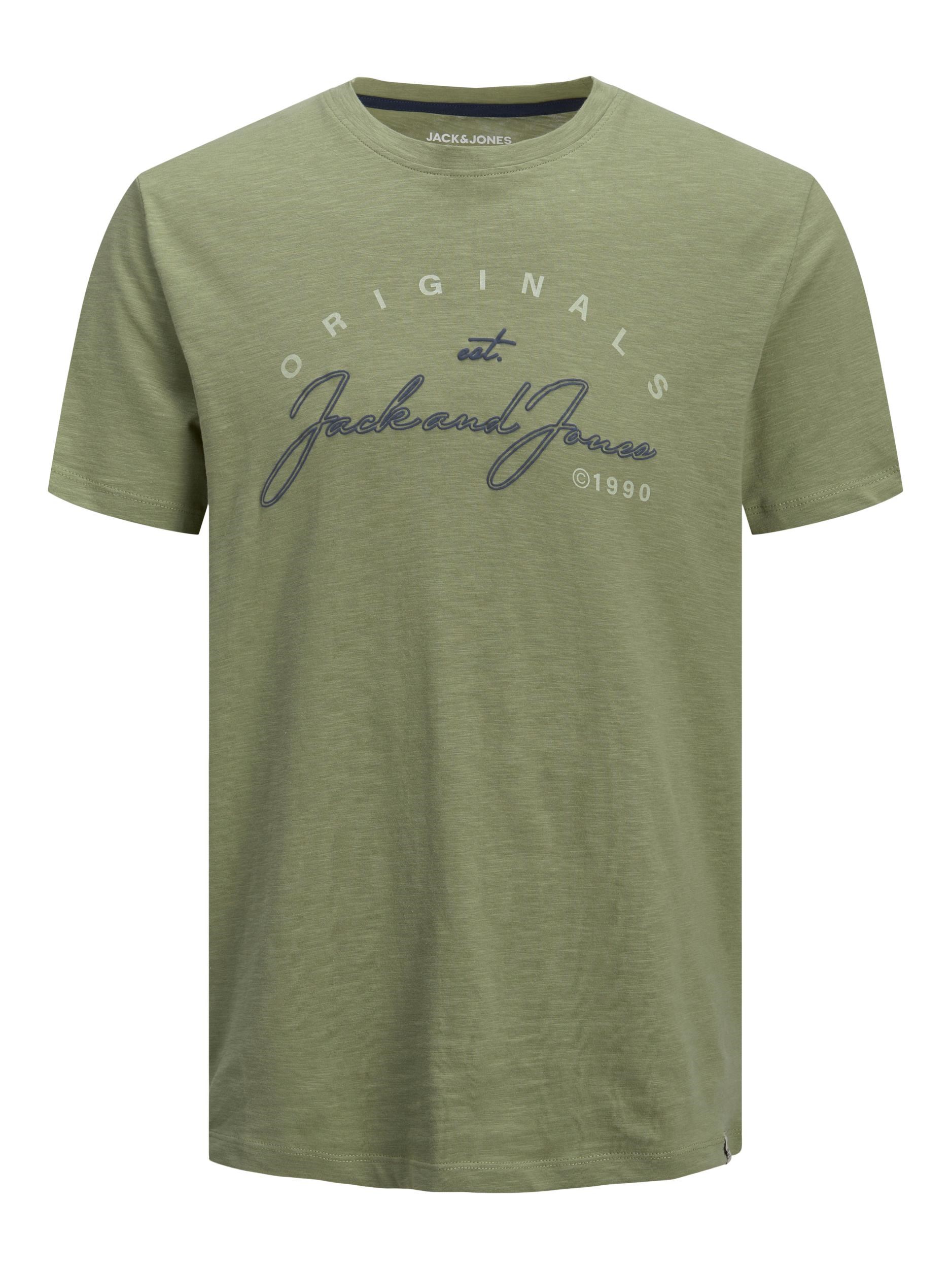 Jack Jones Erkek T-Shirt 12205789 Oil Green