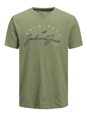Jack Jones Erkek T-Shirt 12205789 Oil Green