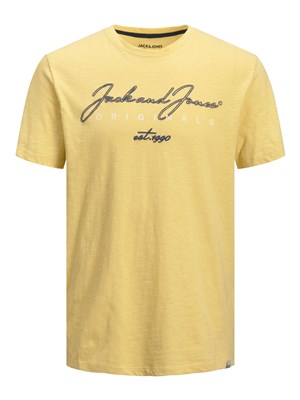 Jack Jones Erkek T-Shirt 12205789 Straw
