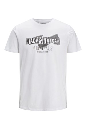 Jack Jones Erkek T-Shirt 12205944 Cloud Dancer
