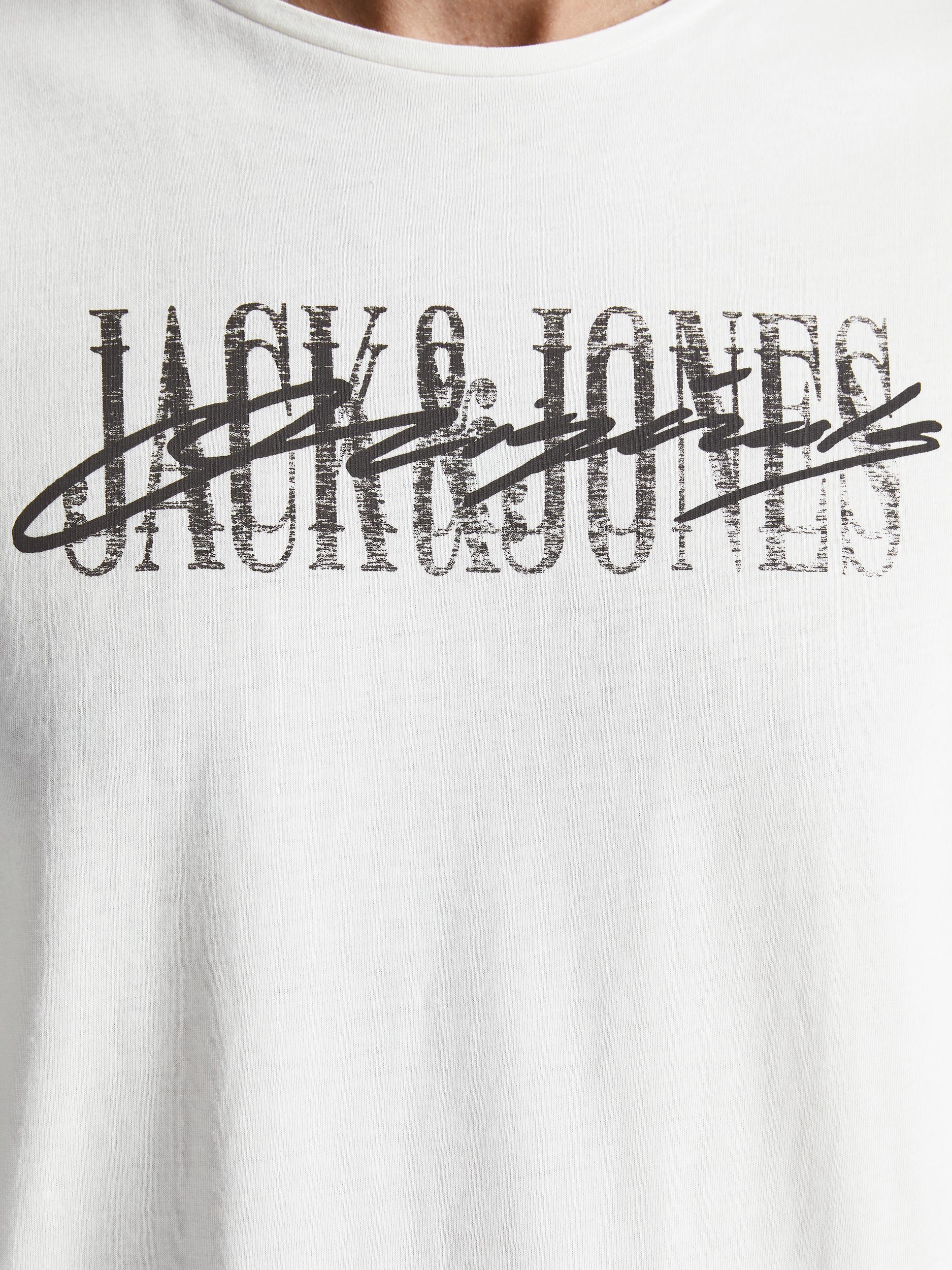 Jack Jones Erkek T-Shirt 12205957 Cloud Dancer