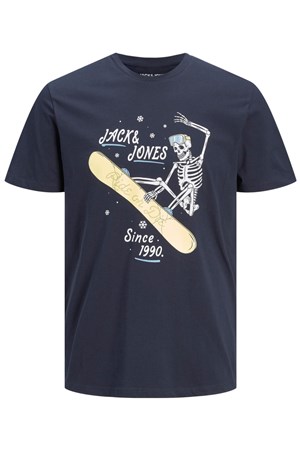 Jack Jones Erkek T-Shirt 12207472 Navy Blazer