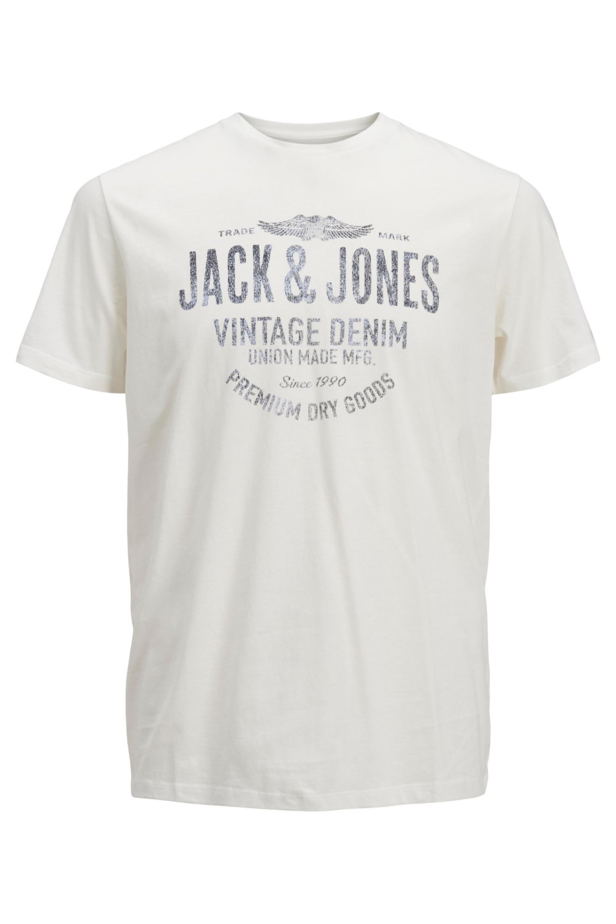 Jack Jones Erkek T-Shirt 12208452 Cloud Dancer