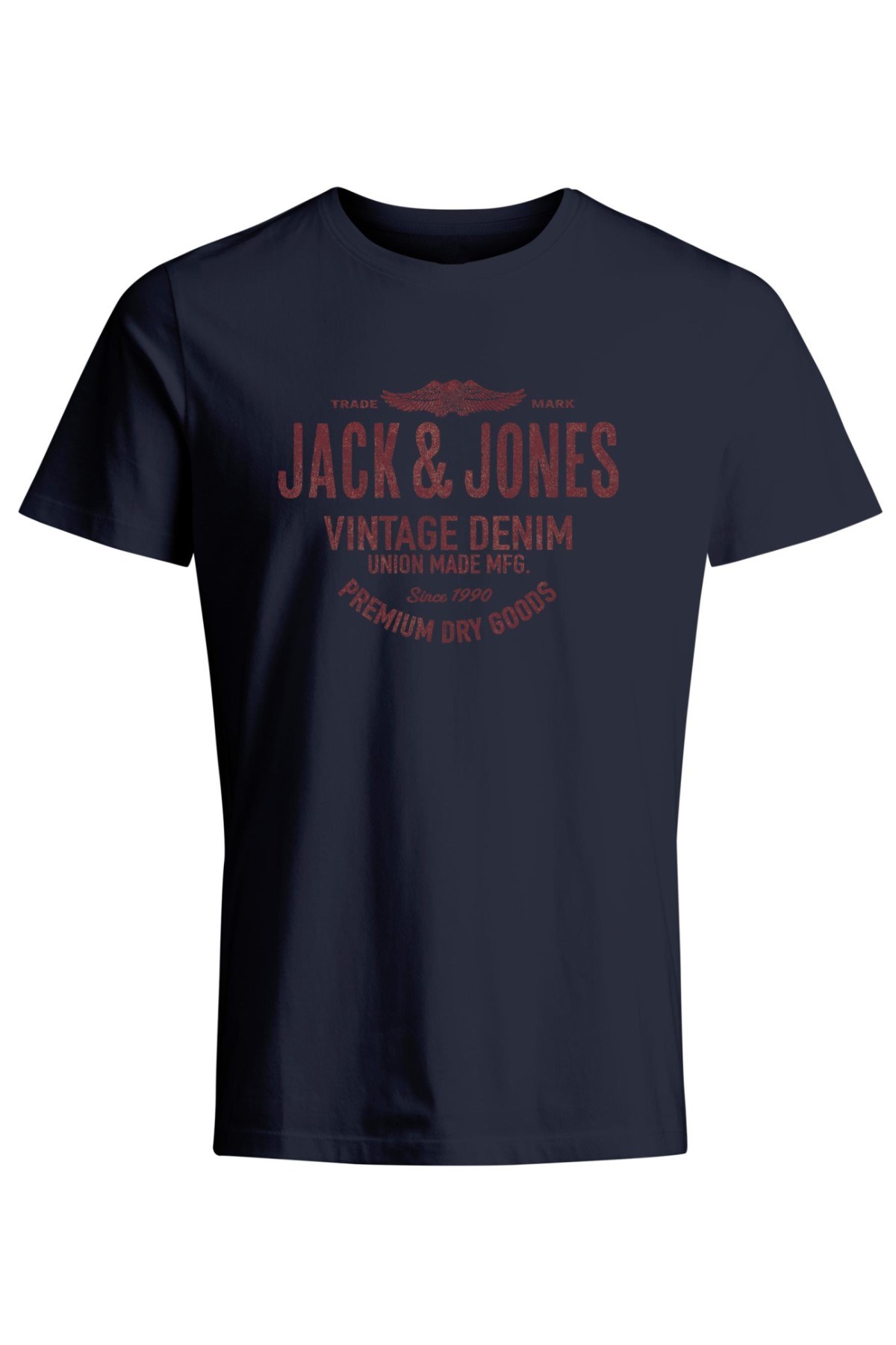 Jack Jones Erkek T-Shirt 12208452 Navy Blazer