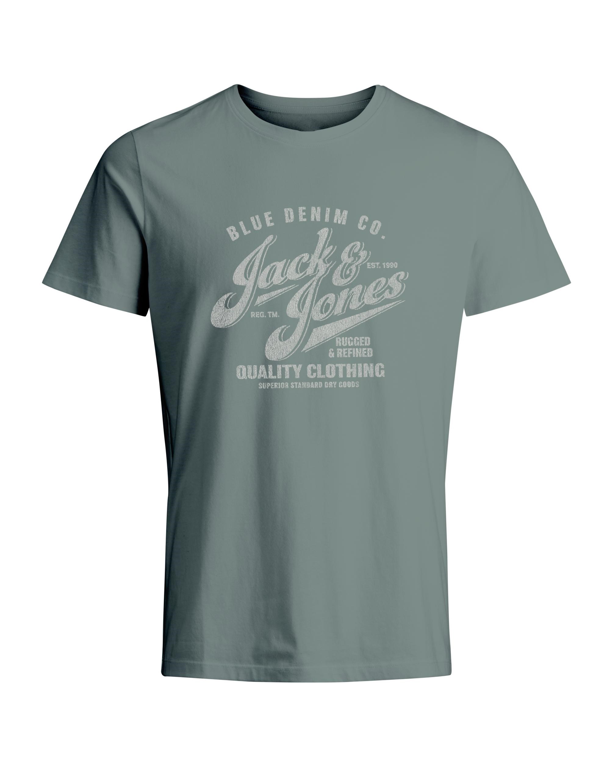 Jack Jones Erkek T-Shirt 12208460 Iceberg Green