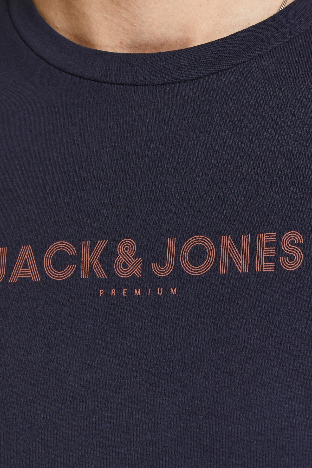 Jack Jones Erkek T-Shirt 12208467 Perfect Navy