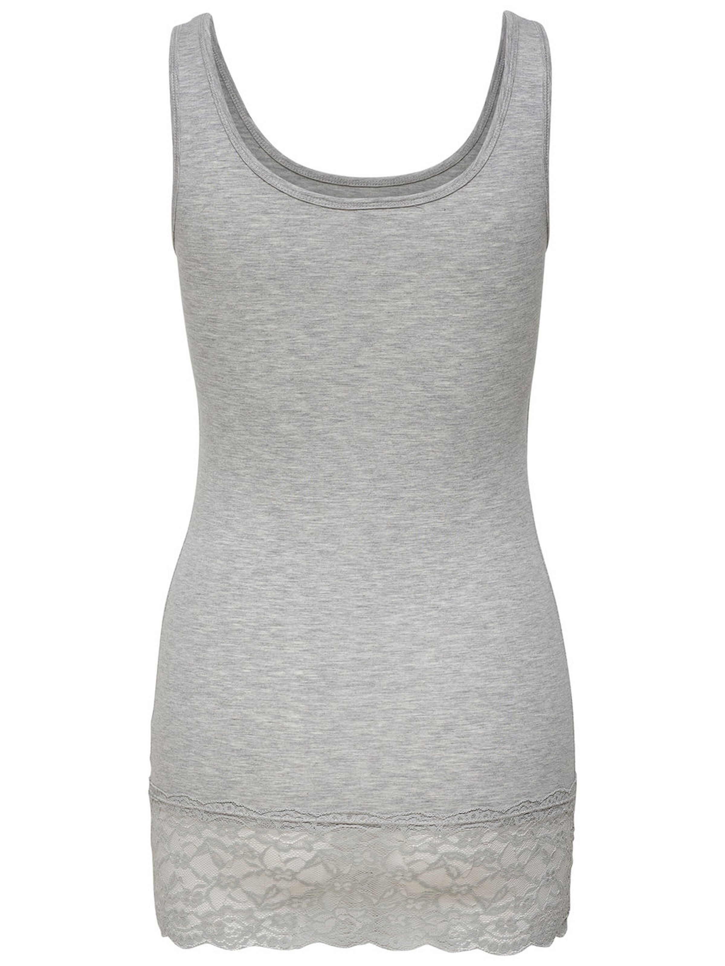 Only Kadın T-Shirt 15072354 Light Grey Melange