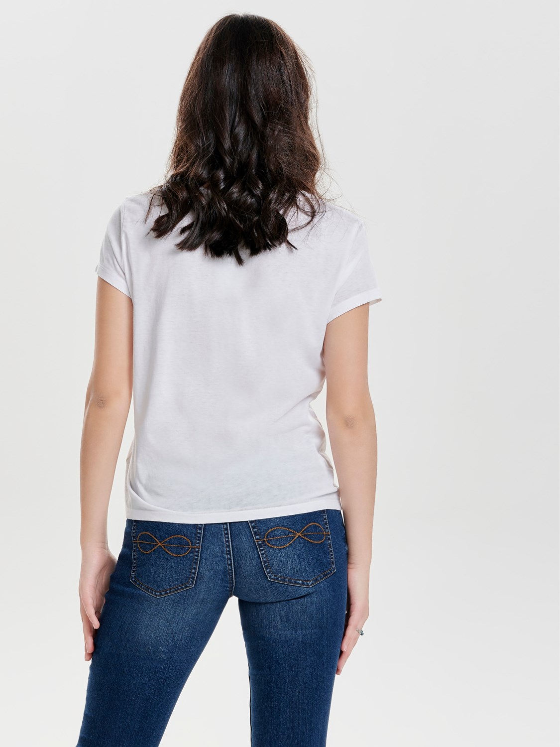 Only Kadın T-Shirt 15155971 Bright White