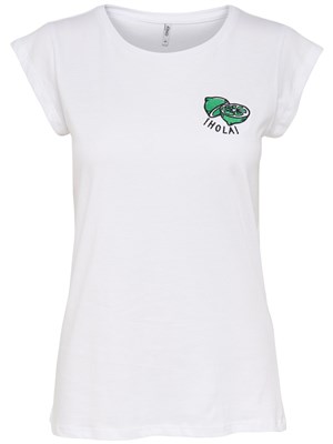 Only Kadın T-Shirt 15157154 White