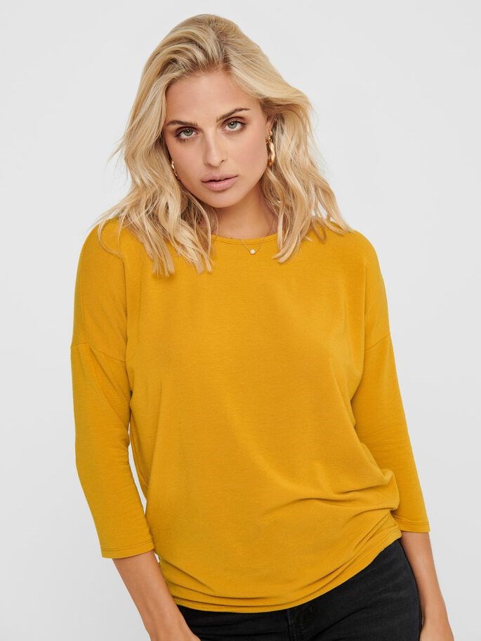 Only Kadın T-Shirt 15157920 Golden Yellow