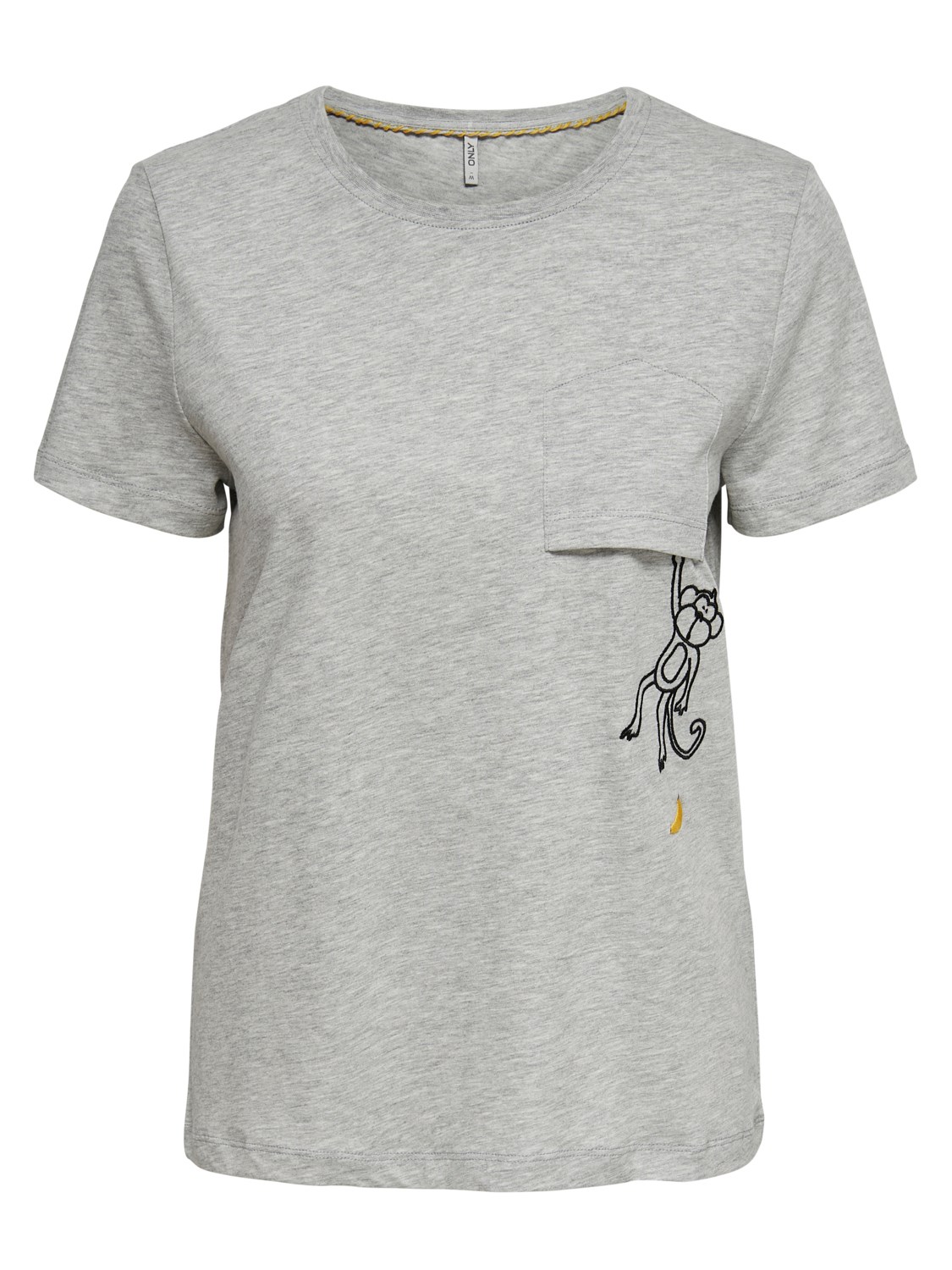 Only Kadın T-Shirt 15173738 Light Grey Melange