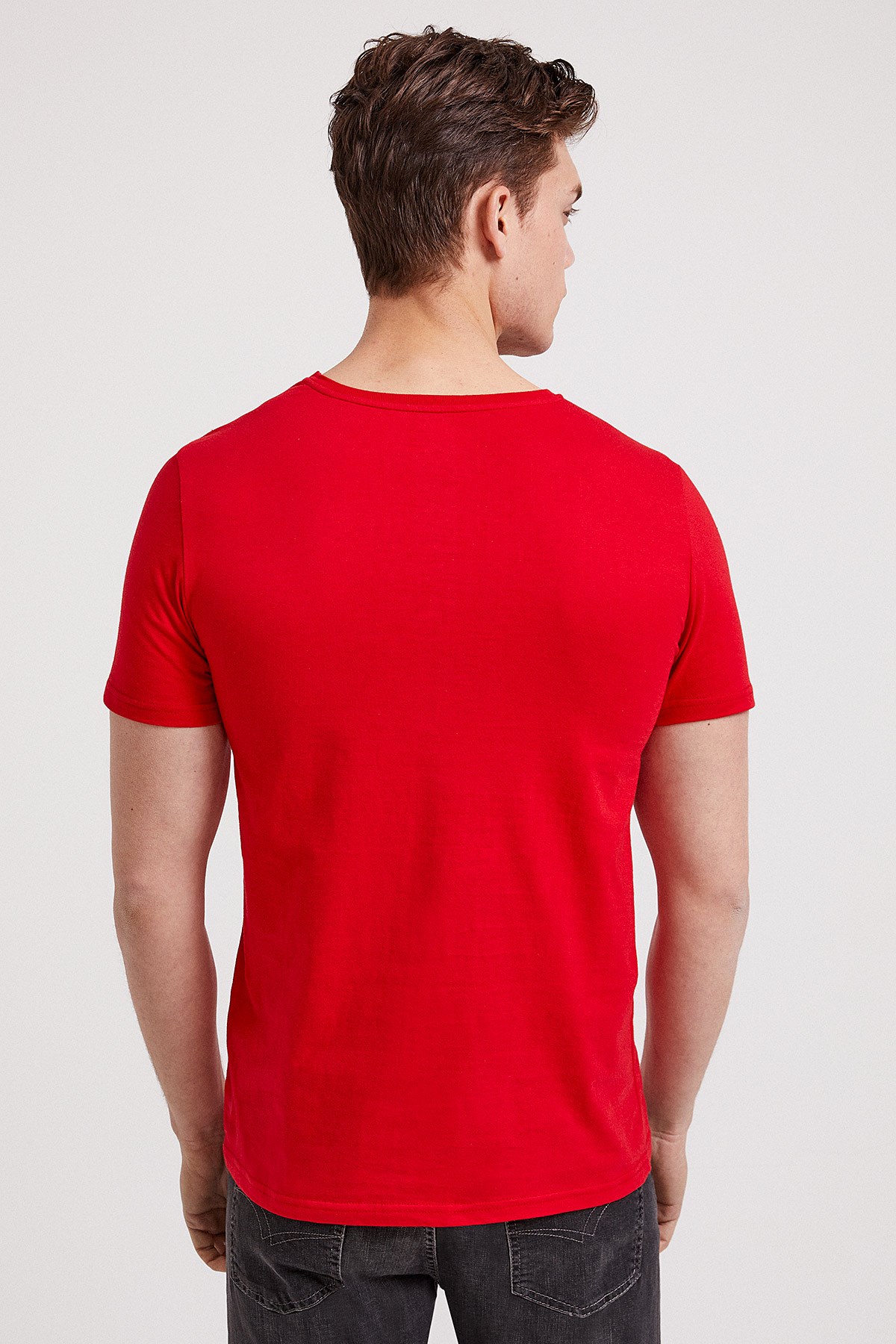 Lee Cooper Erkek T-Shirt 202 LCM 242011 Kırmızı