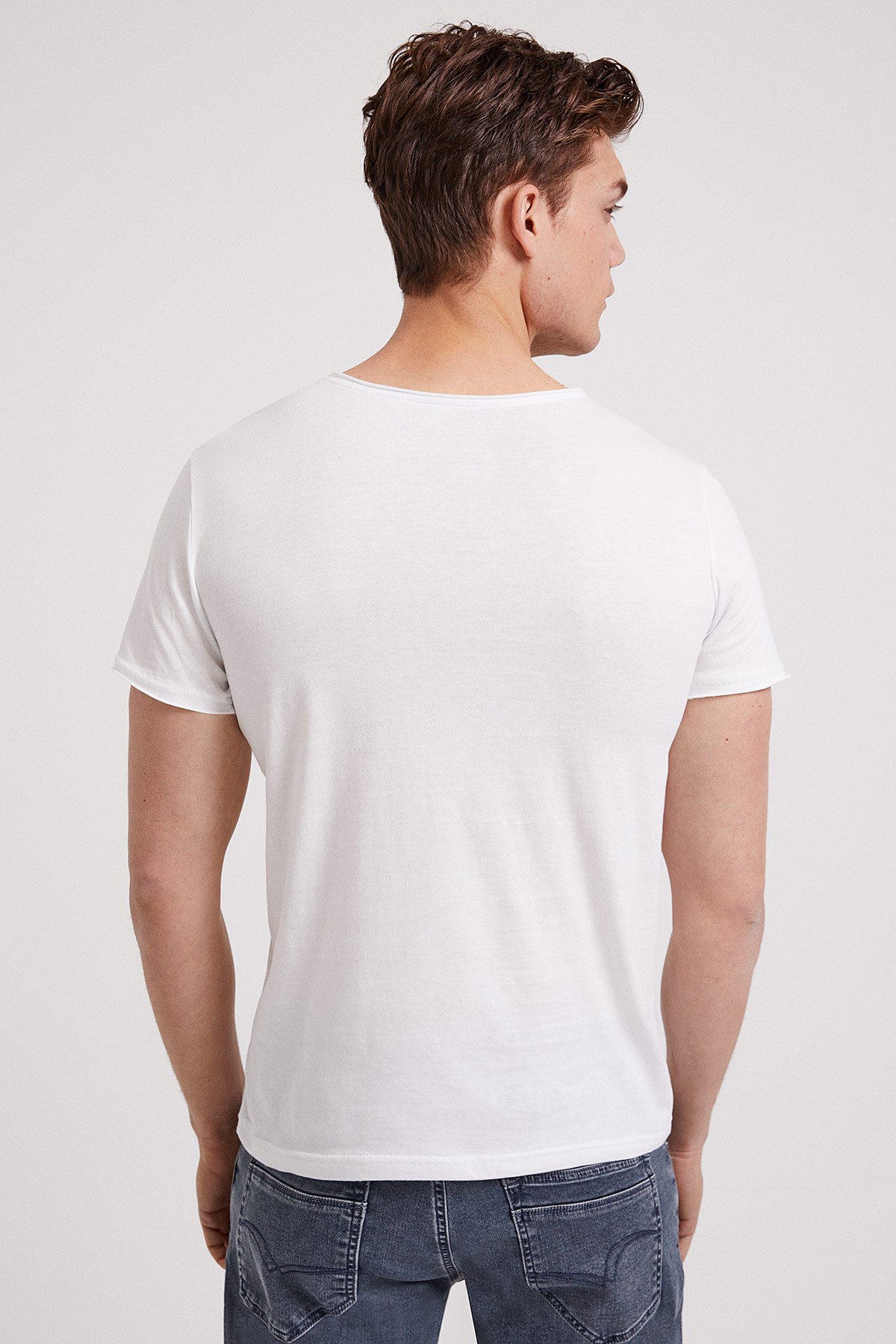 Lee Cooper Erkek T-Shirt 202 LCM 242019 Beyaz