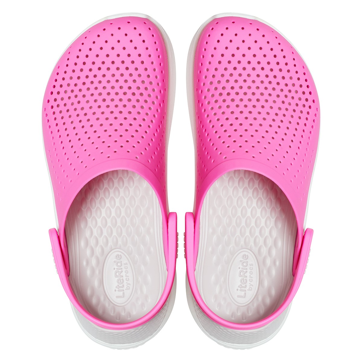Crocs Unisex Sandalet 204592 Electric Pink/Almost White