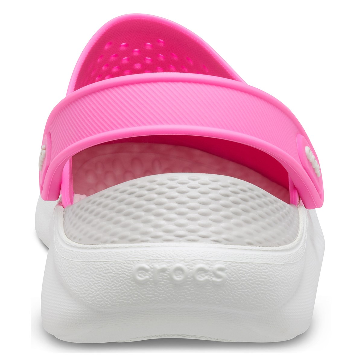 Crocs Unisex Sandalet 204592 Electric Pink/Almost White
