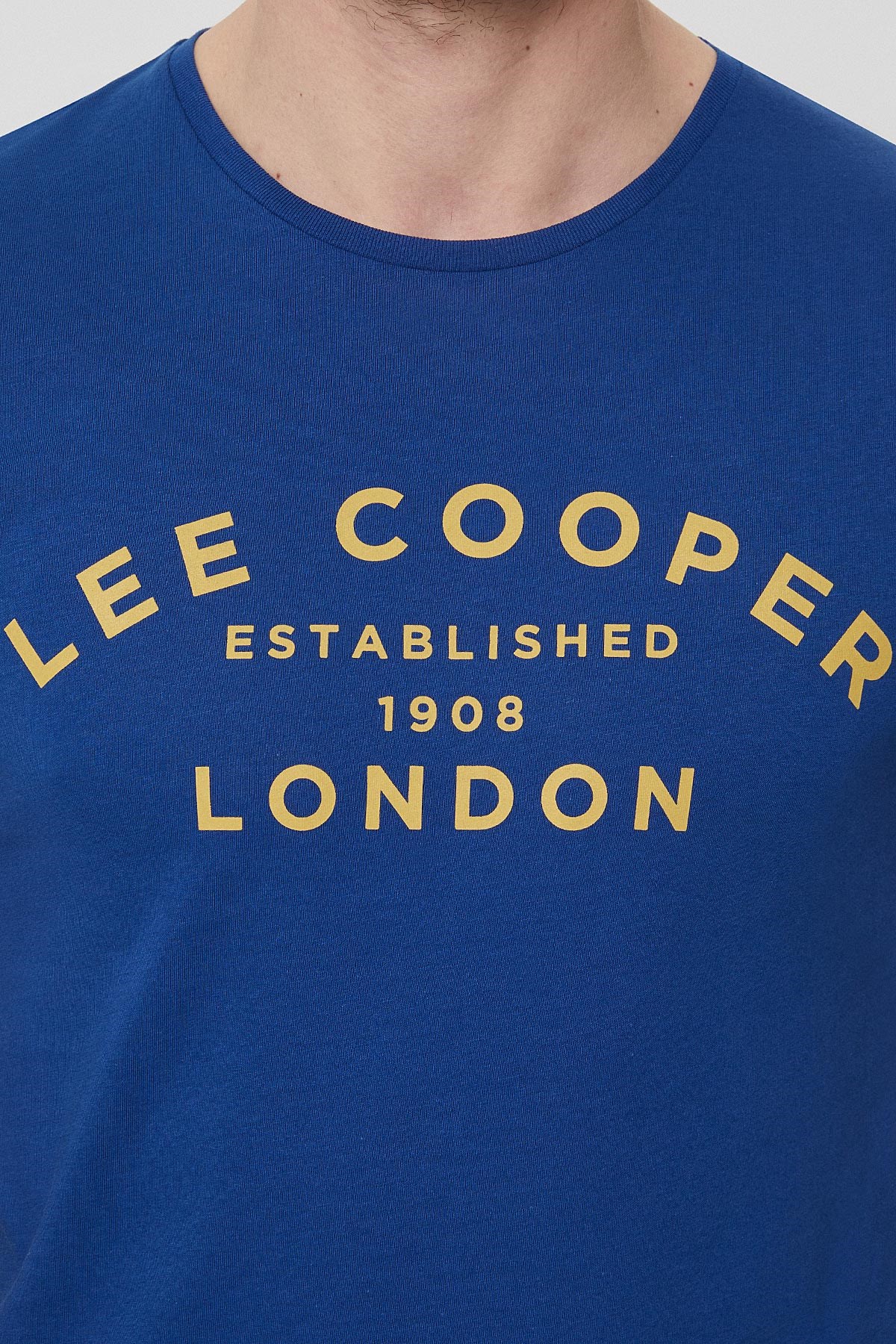 Lee Cooper Erkek T-Shirt 212 LCM 242008 Gece Mavisi