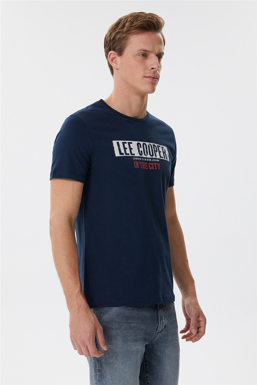 Lee Cooper Erkek T-Shirt 222 LCM 242023 K. Lacivert