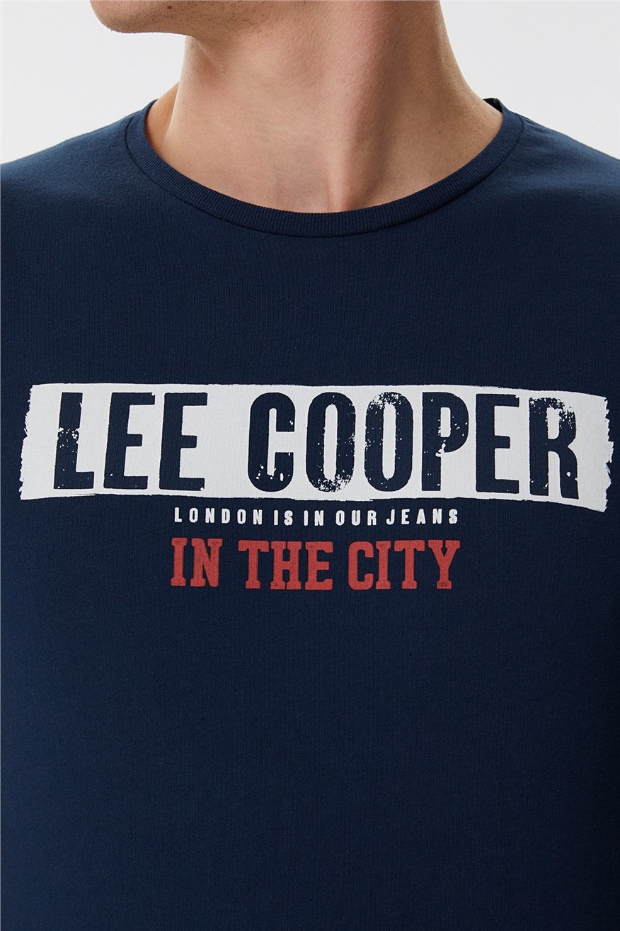 Lee Cooper Erkek T-Shirt 222 LCM 242023 K. Lacivert