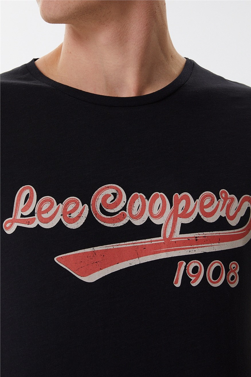 Lee Cooper Erkek T-Shirt 222 LCM 242026 Siyah