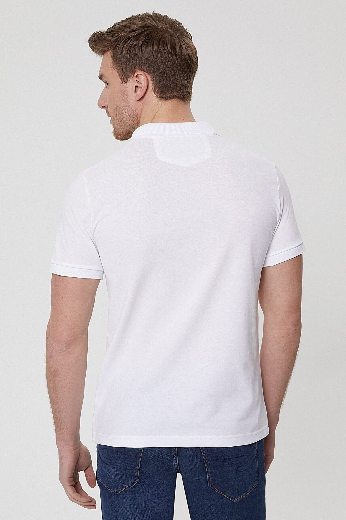 Lee Cooper Erkek T-Shirt 222 LCM 242057 Beyaz