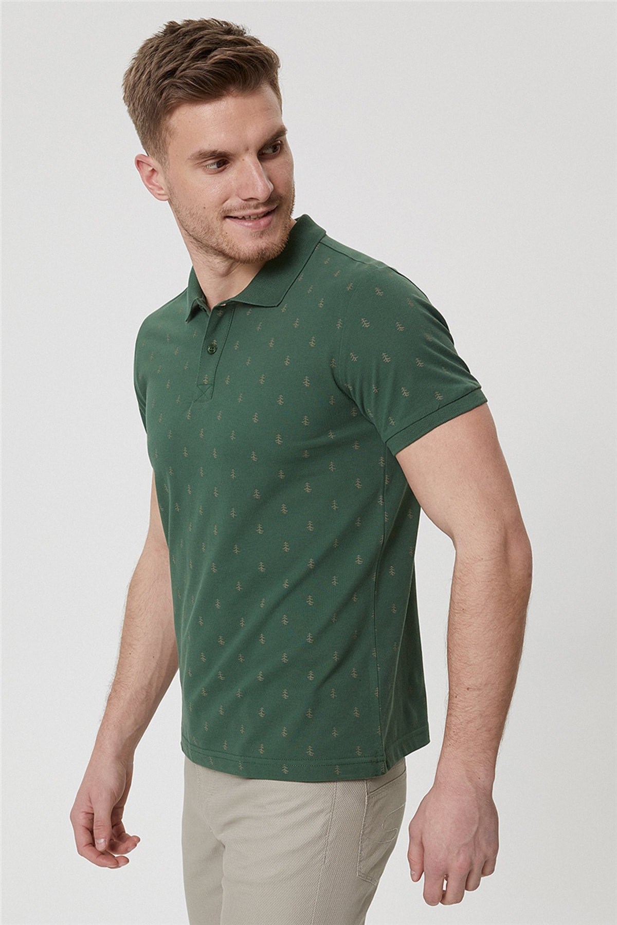 Lee Cooper Erkek T-Shirt 222 LCM 242058 K. Yeşil