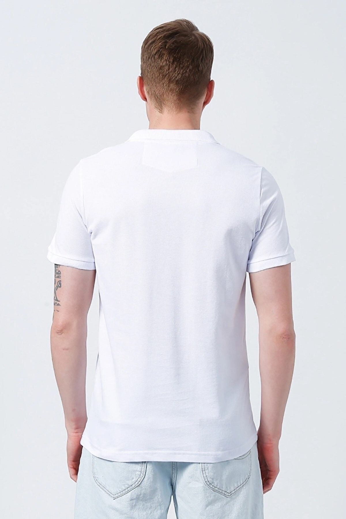 Lee Cooper Erkek T-Shirt 222 LCM 242077 Beyaz