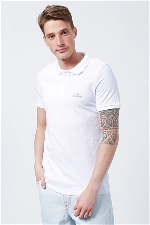 Lee Cooper Erkek T-Shirt 222 LCM 242077 Beyaz